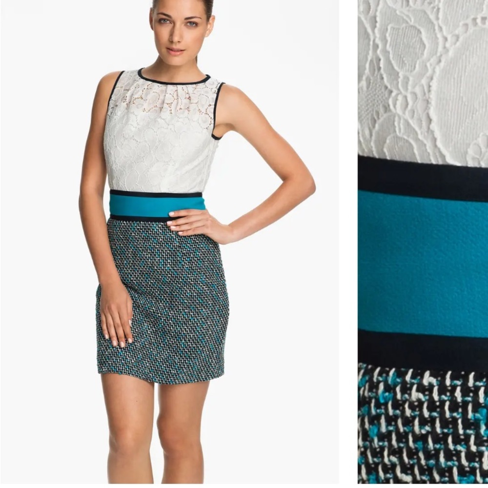 ❤️Milly Lace and Tweed Sheath Dress❤️